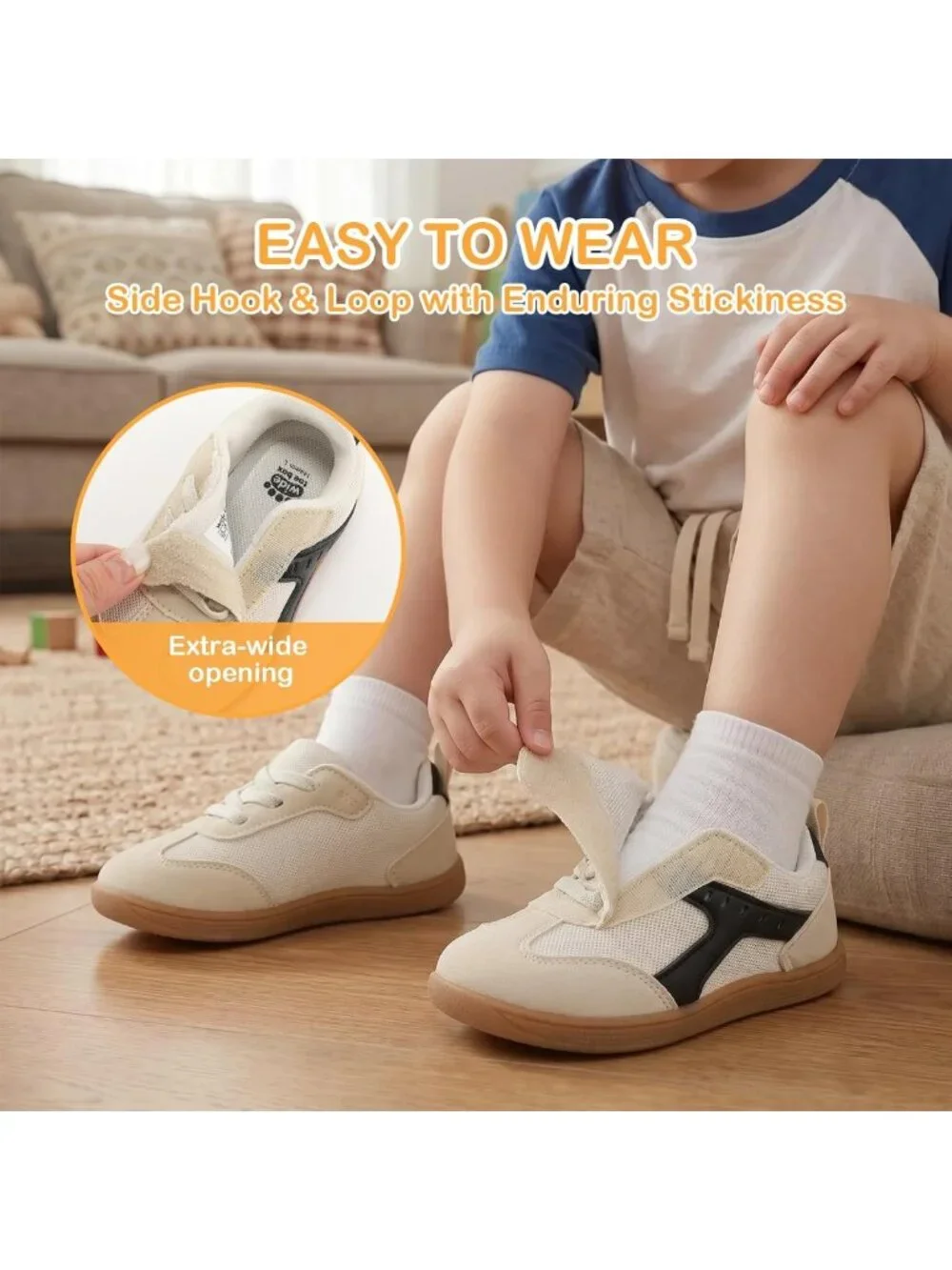 Lightweight Non-Slip Toddler Walking Shoes for Boys & Girls - Comfort & Safety